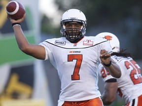 The Argos reportedly have interest in signing recently released B.C. Lions QB Jarious Jackson, (REUTERS)