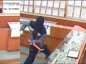Toronto Police released images of a terrifying jewellery store robbery.