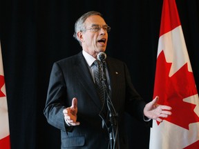 Natural Resources Minister Joe Oliver at a business luncheon in Toronto Jan. 27, 2012. (Craig Robertson/QMI Agency)
