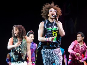 (6)_02TorLMFAO15.  L.A. Party-rock band LMFAO perform at  the Air Canada Centre on Monday night, November 14, 2011, in support of their second disc, Sorry For Party Rocking. TORONTO SUN / Ernest Doroszuk QMI AGENCY.