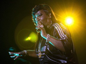 U.S. hip-hop singer Missy Elliott performs onstage during the 44th Montreux Jazz Festival in Montreux July 5, 2010. (REUTERS/Valentin Flauraud)