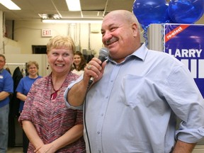 Bruce-Grey-Owen Sound MP Larry Miller and his wife Darlene. (JAMES MASTERS/QMI AGENCY)