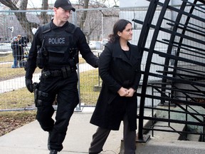 Tooba Mohammad Yayha arrives the Frontenac County Court house in Kingston on Sunday January 29, 2012 before she was convicted of four counts of first degree murder. (IAN MACALPINE/QMI AGENCY)