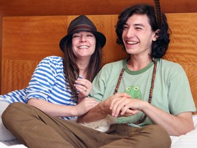 Director Lynne Ramsay and actor Ezra Miller promote the film "We Need to Talk About Kevin",  during the Toronto International Film Festival. (Veronica Henri/QMI Agency files)