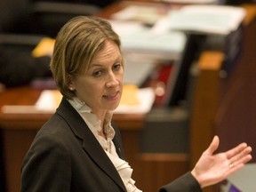 Toronto Councillor Karen Stintz at Thursday's special council meeting on transit. (JACK BOLAND/Toronto Sun)