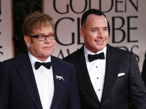 Elton John and David Furnish (Reuters file photo)