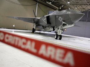 A F-35 Lightning II Joint Strike Fighter is seen at the Naval Air Station (NAS) in Patuxent River, Maryland on January 20, 2012. (REUTERS/Yuri Gripas)