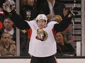 Daniel Alfredsson could be reunited on the Senators' top line with Jason Spezza and Milan MIchalek for Game 2 vs. the Rangers on Saturday. (FILE PHOTO)