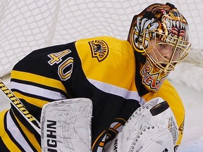 With backup goaltender Tuukka Rask sidelined for at least a month, the Bruins have signed Marty Turco to take his place. (BRIAN SNYDER/Reuters file photo)