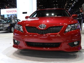A Toyota Camry is seen at the Chicago Auto Show in this February 9, 2010 file photo. REUTERS/John Gress/Files