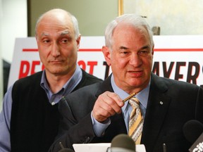 Lawyer Clayton Ruby (right) and Toronto resident Paul Magder. (MICHAEL PEAKE/Toronto Sun files)