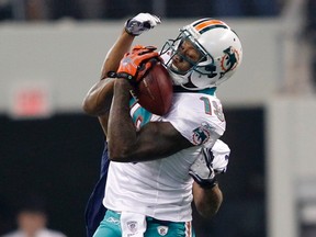 The Dolphins have traded wide receiver Brandon Marshall to the Bears in exchange for draft picks. (MIKE STONE/Reuters file photo)