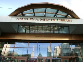 Stanley A. Milner library  in downtown Edmonton TOM BRAID/EDMONTON SUN/ FILE PHOTO.