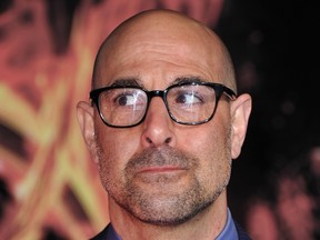 Actor Stanley Tucci arrives at the premiere of Lionsgate's 'The Hunger Games' at Nokia Theatre L.A. Live on March 12, 2012 in Los Angeles, California. (AFP/Joe Klamar)