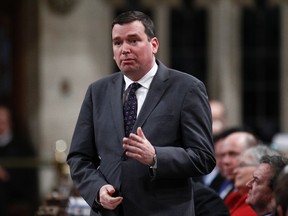 Industry Minister Christian Paradis speaks during Question Period in the House of Commons on Parliament Hill in Ottawa March 26, 2012.    REUTERS/Chris Wattie