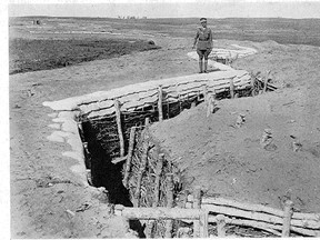 The trenches at Manitoba's Camp Hughes. (Courtesy The Military History Society of Manitoba, http://www.taniwha.ca/)