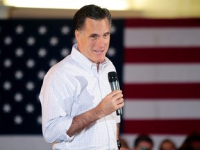 U.S. Republican presidential candidate Mitt Romney attends a pancake breakfast in Wauwatosa, Wisconsin, April 1, 2012.  REUTERS/Darren Hauck