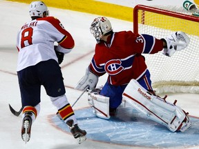 Carey Price has suffered a mild concussion and will miss the final games of the season. (REUTERS)