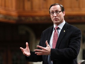 Defence Minister Peter MacKay speaks during Question Period in the House of Commons on Parliament Hill in Ottawa March 9, 2012.  (REUTERS/Chris Wattie)