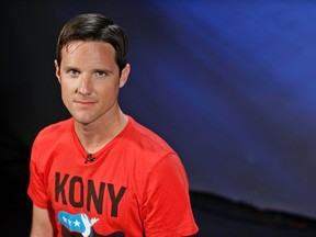 Jason Russell, co-founder of non-profit Invisible Children and director of "Kony 2012" viral video campaign, poses in New York, March 9, 2012. (REUTERS/Brendan McDermid)