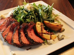 Rocket Salad with Marinated Flank Steak. (SUPPLIED)