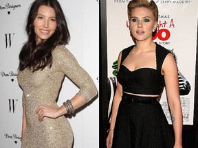 Actresses Jessica Biel and Scarlett Johansson (WENN.COM)