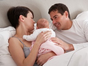 Between feedings, messy diapers and seemingly never-ending crying campaigns, it isn’t easy to find the time or energy for sex as new parents. (Shutterstock)