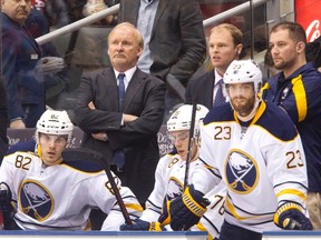 Lindy Ruff, the longtime Buffalo Sabres coach, reportedly declined an invitation from Hockey Canada to coach at the world hockey championship. (REUTERS)