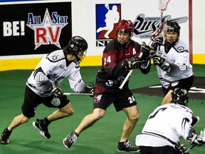 The Edmonton Rush have two opportunities to secure a spot in the NLL post-season. The porblem is, they play two tough opponents, in the Colorado Mammoth and Calgary Roughnecks. (Edmonton Sun file)