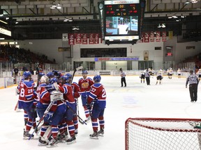 The Oil Kings’ win in Game 4 over the brandon Wheat Kings was the team's 19th consecutive, ranking their streak fourth-longest ever in the WHL. (Edmonton Sun file)