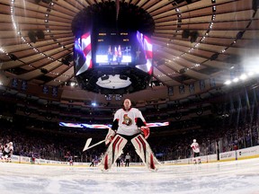 Senators goalie Craig Anderson isn't a big fan of the MSG ice surface. (FILE PHOTO)