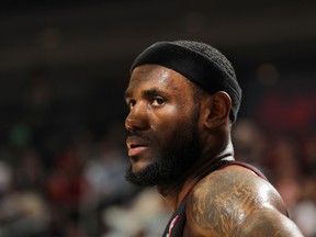 LeBron James leads the Miami Heat against the New York Knicks in the first round of the NBA playoffs. (GETTY)