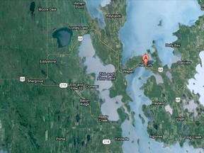 Lake Manitoba Narrows. (Google Maps)