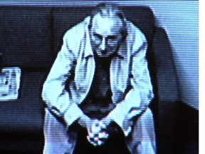 Noel Lavery, 83, is seen in an undated frame grab from his interrogation. Lavery is charged with second-degree murder in connection with the death of his wife, Sherry Lavery, 50, in 2006. FRAME GRAB