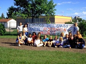 Winnipeg's Elmwood High School began a prairie restoration project in spring 1991, on a little-used section of the school grounds. (www.prairiehabitats.com)