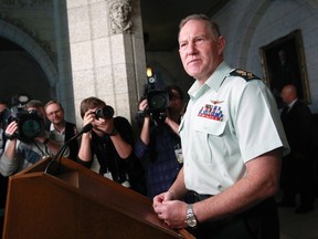 Canada's Chief of Defence Staff Walt Natynczyk said the military can make improvements to wait times for mental health services for soldiers. (REUTERS/Chris Wattie)