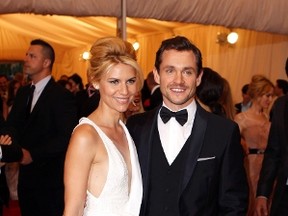 Claire Danes and her husband, fellow actor Hugh Dancy, arrive at the Metropolitan Museum of Art Costume Institute Benefit celebrating the opening of the "Schiaparelli and Prada: Impossible Conversations" exhibition in New York, May 7, 2012. (REUTERS/Lucas Jackson)