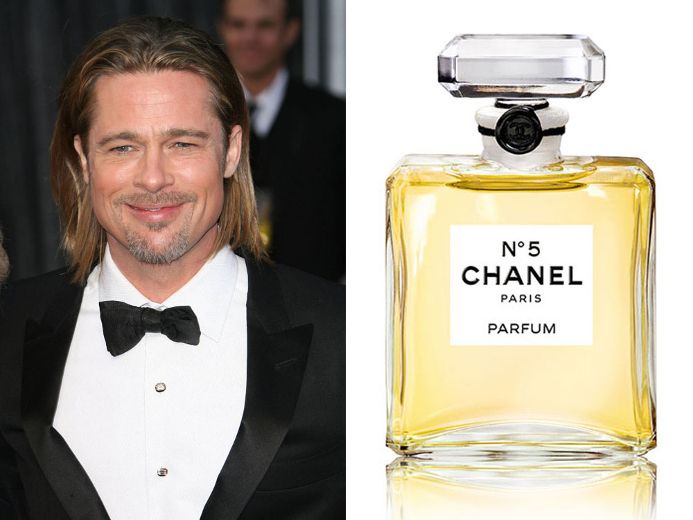 Brad Pitt as the First Male Face of Chanel N°5