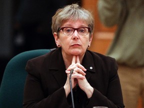 Claude Benoit, President and CEO of the Old Port of Montreal Corporation Inc. before she testifies at a Standing Committee on Access to Information, Privacy and Ethics in Ottawa May 10, 2012. (QMI Agency/Andre Forget)