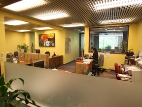 Toronto Councillor Glenn De Baeremaeker’s new office on Tuesday. (Craig Robertson/Toronto Sun)