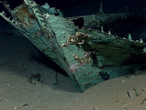 A shipwreck that could have sunk as long as 200 years ago was discovered in the northern Gulf of Mexico. (NOAA Okeanos Explorer Program)