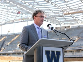 Winnipeg Blue Bombers president and CEO Garth Buchko says the team has already surpassed the sponsorship levels of least season, which was the club’s best year ever. (JASON HALSTEAD/Winnipeg Sun files)