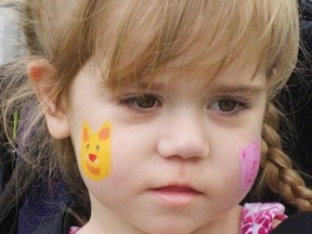 Mia Pruder's, 5, is in Kingston General Hospital where she is being treated for muscular dystrophy and mitochondrial depletion syndrome. On Tuesday she received a personal video and autographed photo of her idol Justin Bieber.