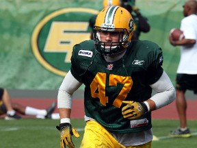 J.C. Sherritt may only be entering his second year in the CFL, but the Eastern Washington University is assuming a much larger role on the Eskimos defence. (Perry Mah, Edmonton Sun)