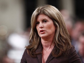 Canada's Public Works Minister Rona Ambrose speaks during Question Period in the House of Commons on Parliament Hill in Ottawa June 12, 2012. (REUTERS/Chris Wattie)