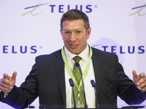 Former NHL hockey player and sexual assault victim Sheldon Kennedy gestures during his speech at a Telus press conference where the company announced a partnership to host workshops in Ottawa entitled "Creating Safer Communities for Kids". Friday June 1,2012. (ERROL MCGIHON/THE OTTAWA SUN/QMI AGENCY).
