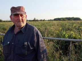 Trentonian file photo
Family patriarch Frank Meyers is shown here at the family farm.