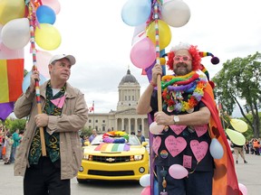 The 2012 Winnipeg Pride Parade marches from the legislature grounds on Sun., June 3, 2012. (Winnipeg Sun files)