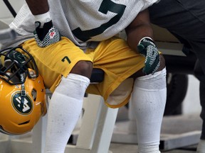 Hugh Charles goes into Saskatchewan for sunday's game as the premier back, as his predecessors on the Eskimos and on the Roughriders will both be absent. (Edmonton Sun file)