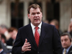 Canada's Foreign Minister John Baird speaks during Question Period in the House of Commons on Parliament Hill in Ottawa May 29, 2012.(Chris Wattie/REUTERS)